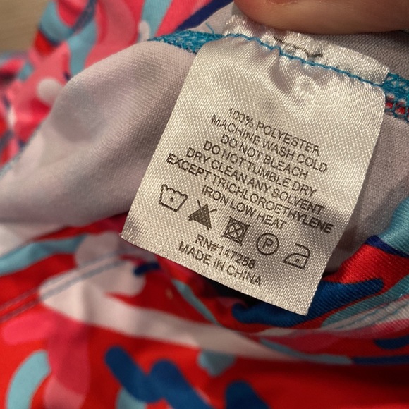 Simply Southern Pink and Blue Printed Leggings - Picture 4 of 4